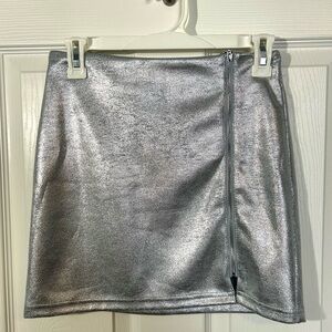 Forever 21, Women’s, Silver, Shimmery, Miniskirt, S, Never Worn